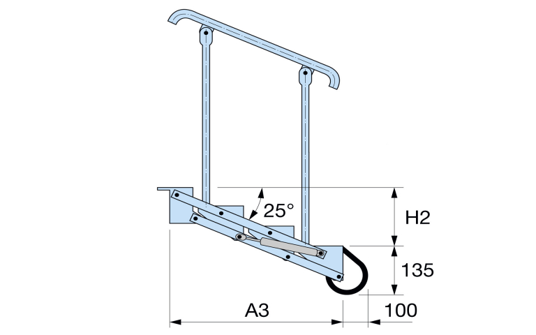 Folding staircase