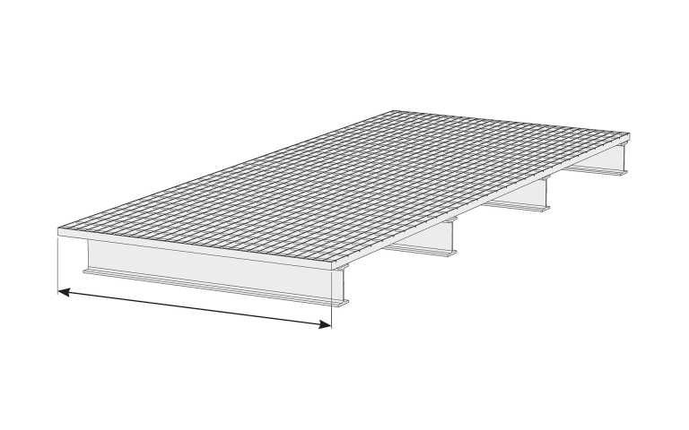 Grating widht (cross bar dimensions)