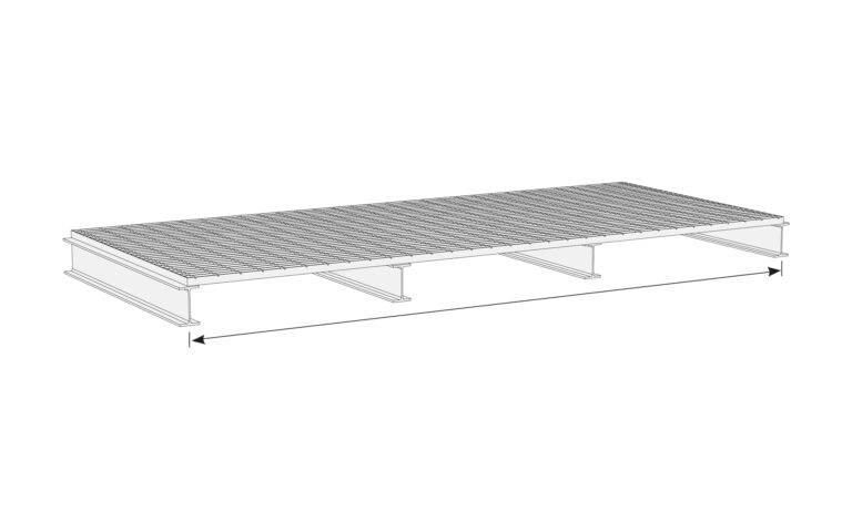 Grating lenght or load bearing bar dimensions