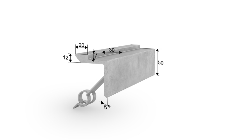 Edging for chequer plate