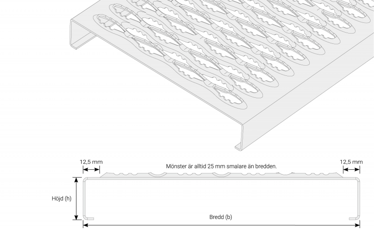 Slit plank type flooring, Stainless steel