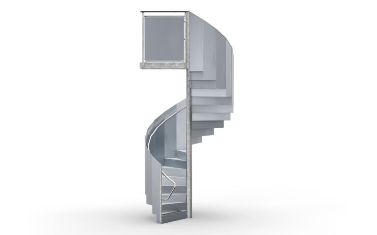 Spiral Staircase JOS Solid Railing